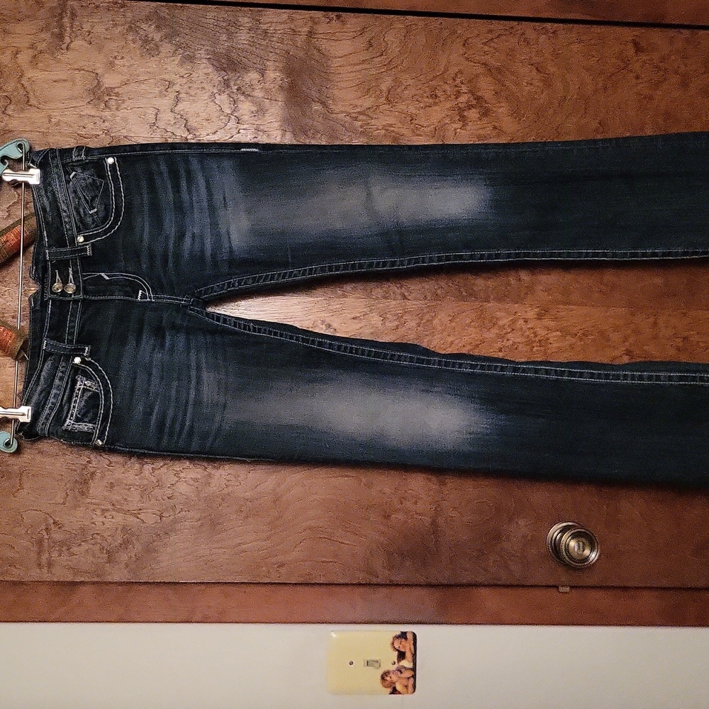 Vigoss Blue Jeans with Embellished Pockets Size 7/9 - Picture 12 of 15